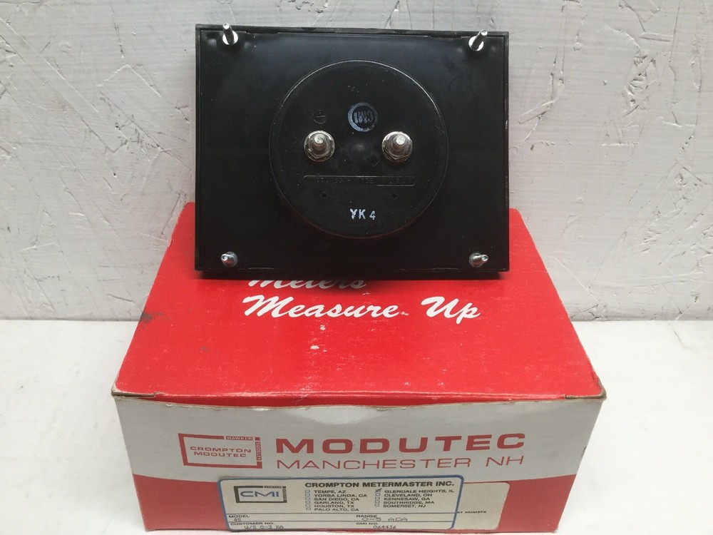 Crompton Modutec CMI 4S Panel Meter 0-3 AC Kiloamperes