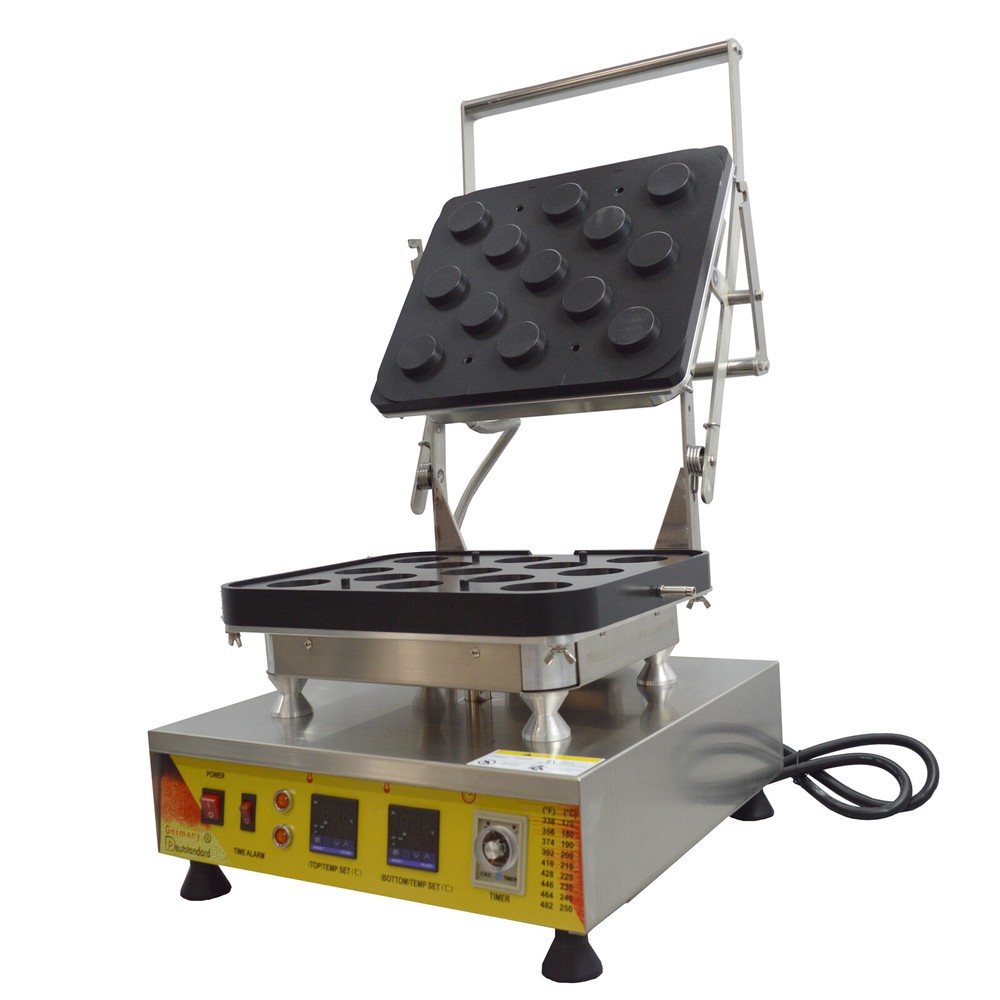 Commercial Donut Waffle Crispy Pie Nonstick Machine Replaceable Template 110V