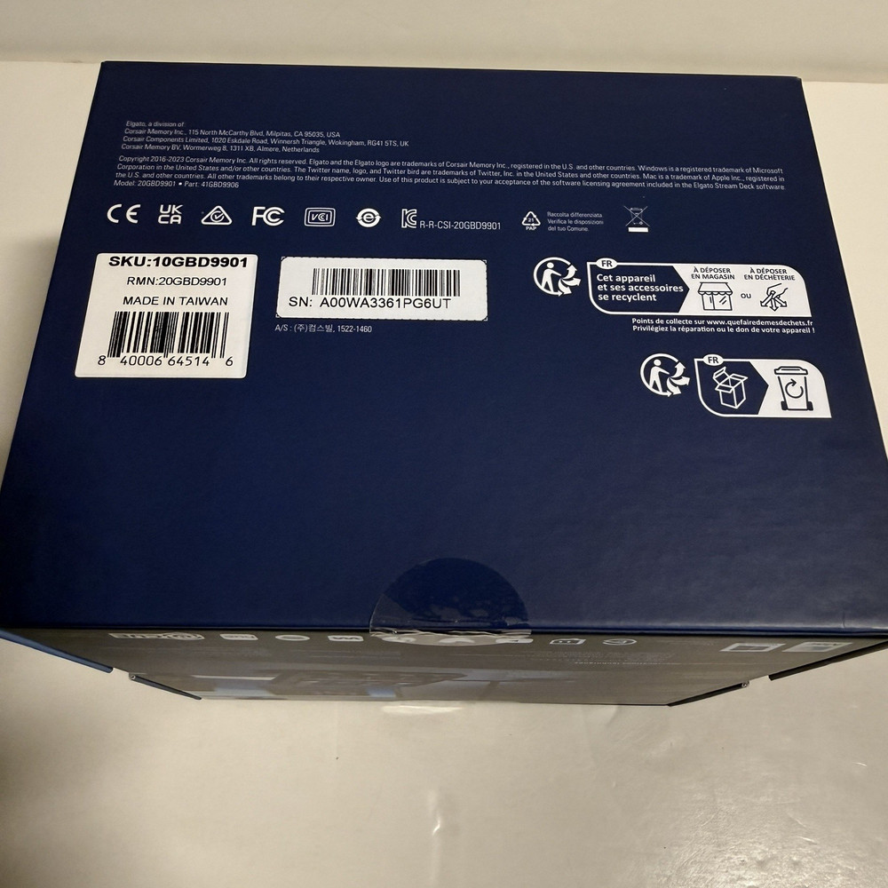 Elgato Stream Deck + Audio Mixer Production Console & Studio Controller Black