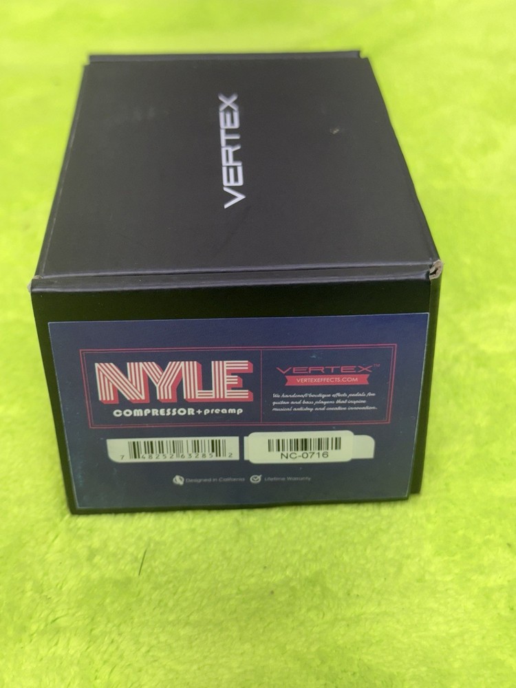 Vertex Nyle Compressor + Preamp Effector Excellent MINT FLAWLESS in Box 🔥🔥