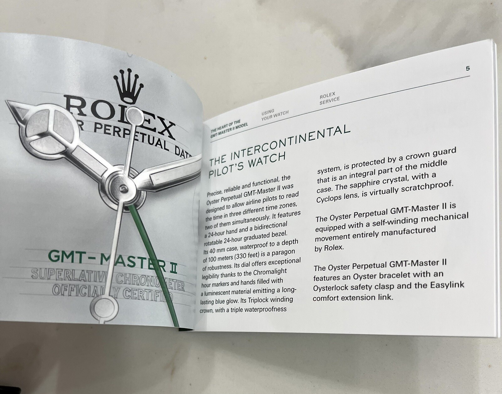 Authentic Rolex GMT Master II Booklet Manual SET 116710 116718 116713 126710