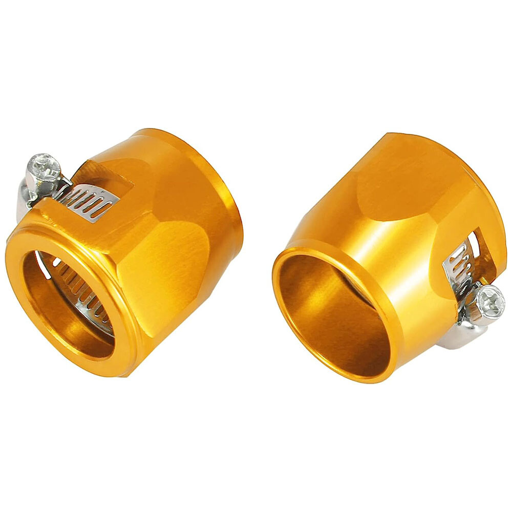 2/5/10pc 4/6/8/10/12AN Hex Hose Finisher Clamp Screw Band Hose End Cover Fitting
