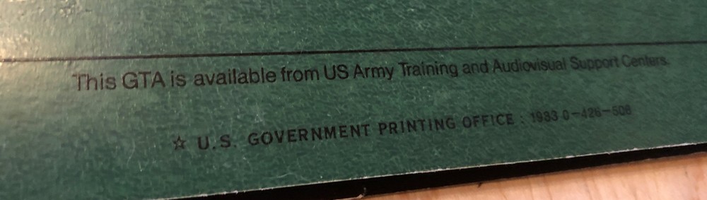 US Army Graphic Training Aid Send-A-Message Booklet 1983