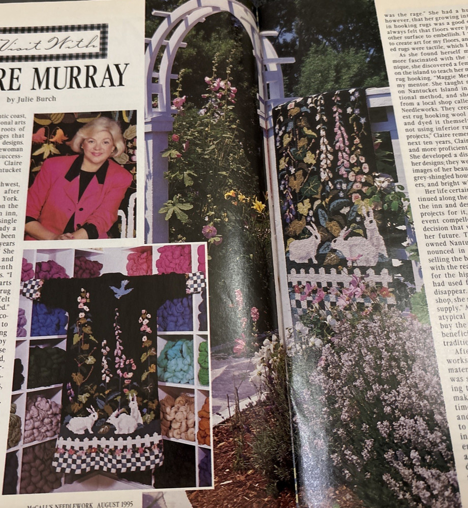 Vtg Rare McCall's Needlework August 1995 Pattern bk