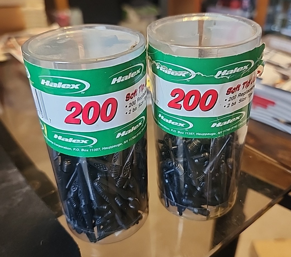 350 halex Pack 2BA Threaded Soft Tip Dart Tips Plastic Replacement
