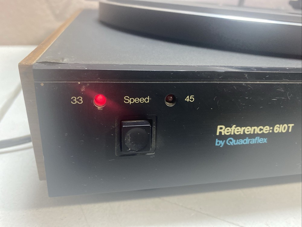 QUADRAFLEX REFERENCE 610T TURNTABLE / RECORD PLAYER (partly Working/read)