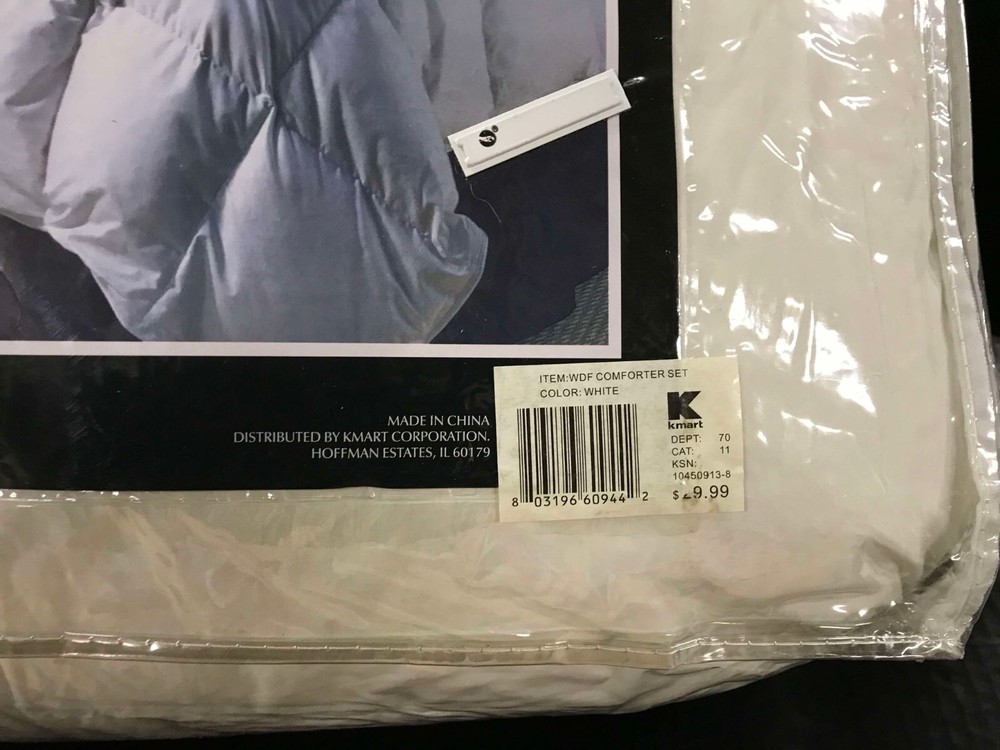 BedSoft King Size Feather Comforter & 2 Bonus Pillows - White - 230 Thread Count