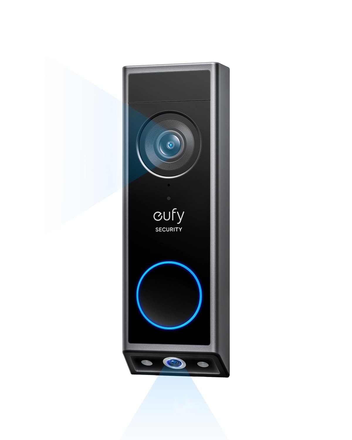 eufy Security Video Doorbell E340, 2K Full HD Dual Cameras & Head-to-Toe View,