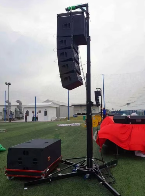 Crank Stand 2-6M Adjustable Height Lifter Line Array Lifting Tower Sound Speaker
