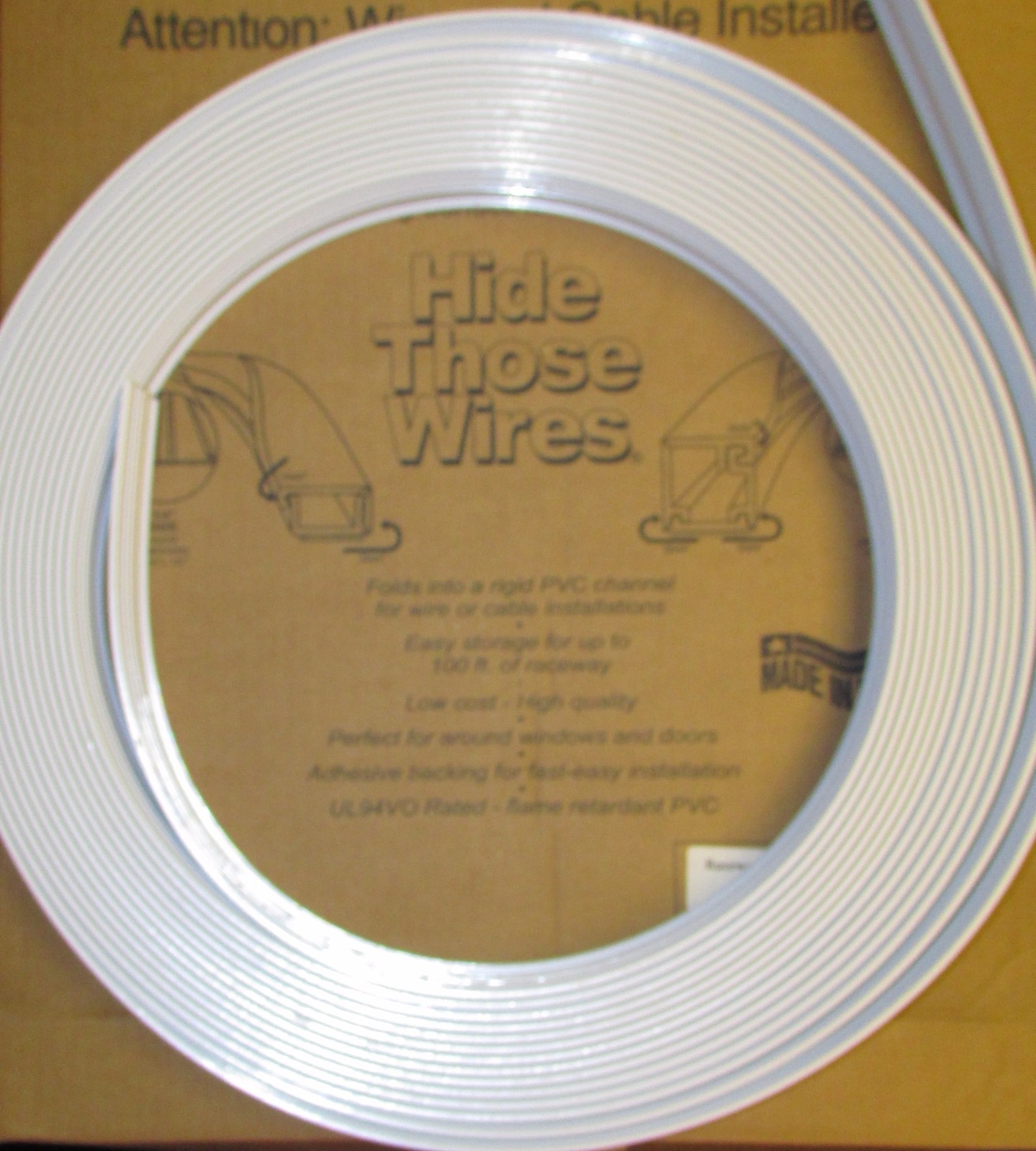 Quest Premier Raceway on a Roll FWF 05511 White Wire Management Raceway 1/2"x50'