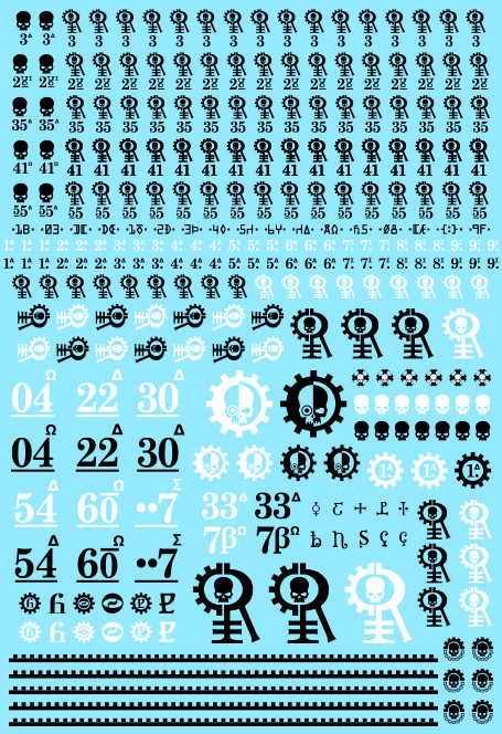 Rusty Orange Cyborg Cult A6 Transfer Sheet