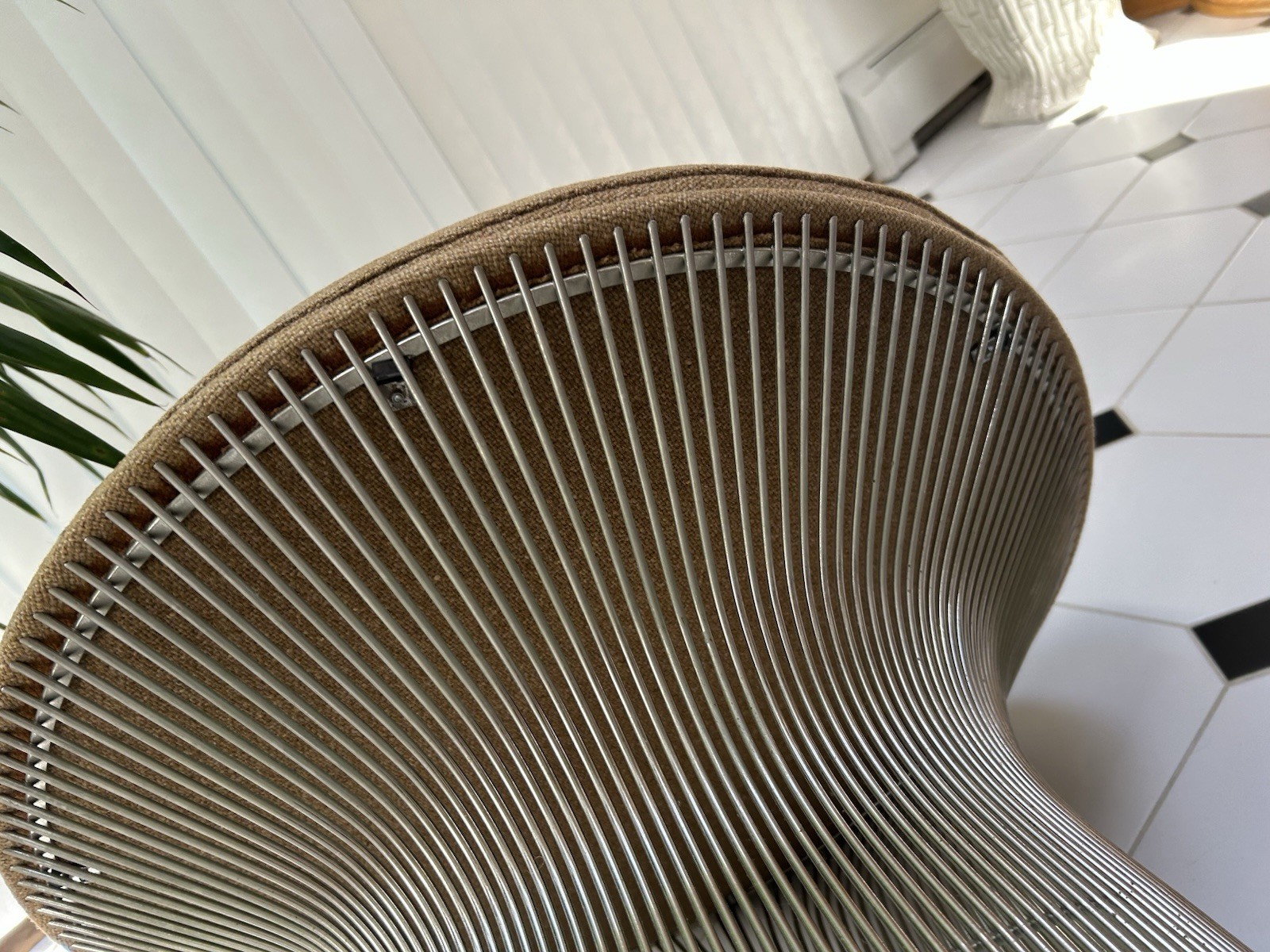 Warren Planter For Knoll Nickel Mushroom Ottoman