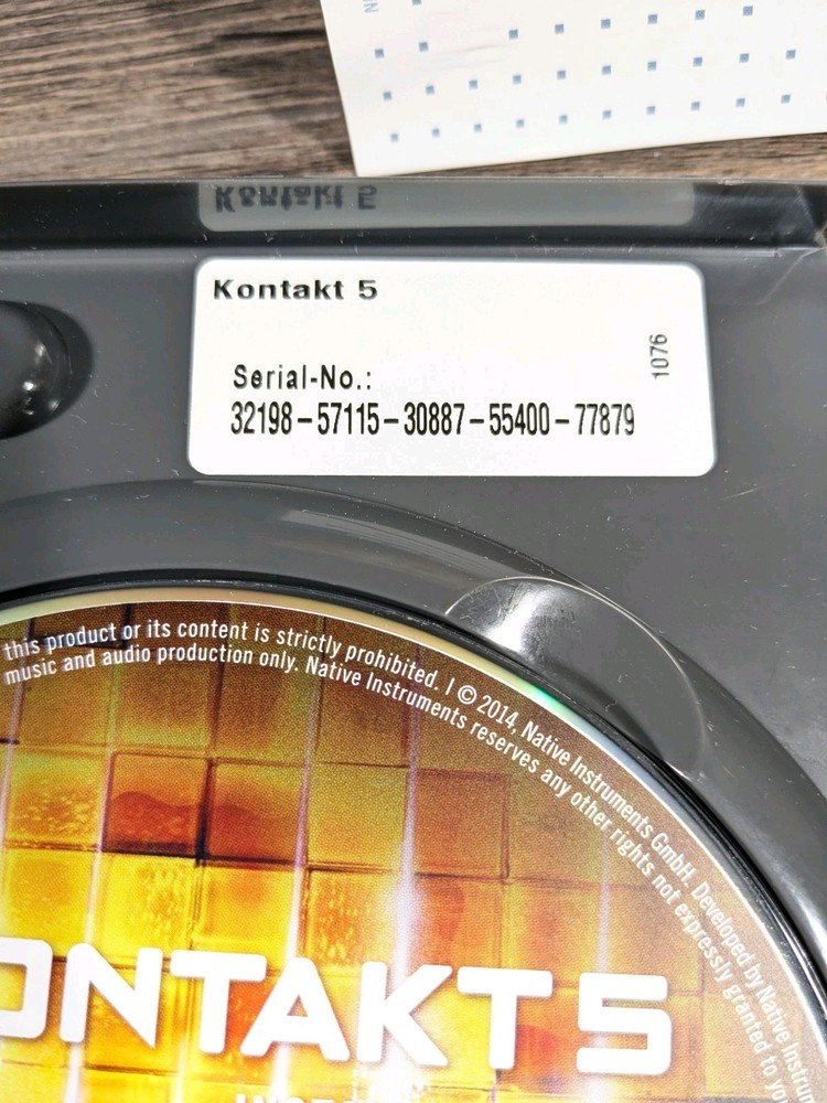 Native Instuments KONTAKT 5 Virtual Sampler/Sample Player 5 DVD Box Set