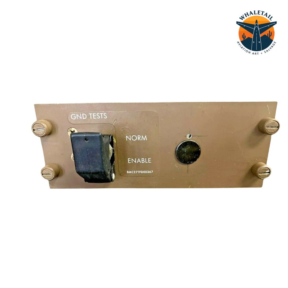 Original 747-400 Ground Test Enable Switch from Flight Deck
