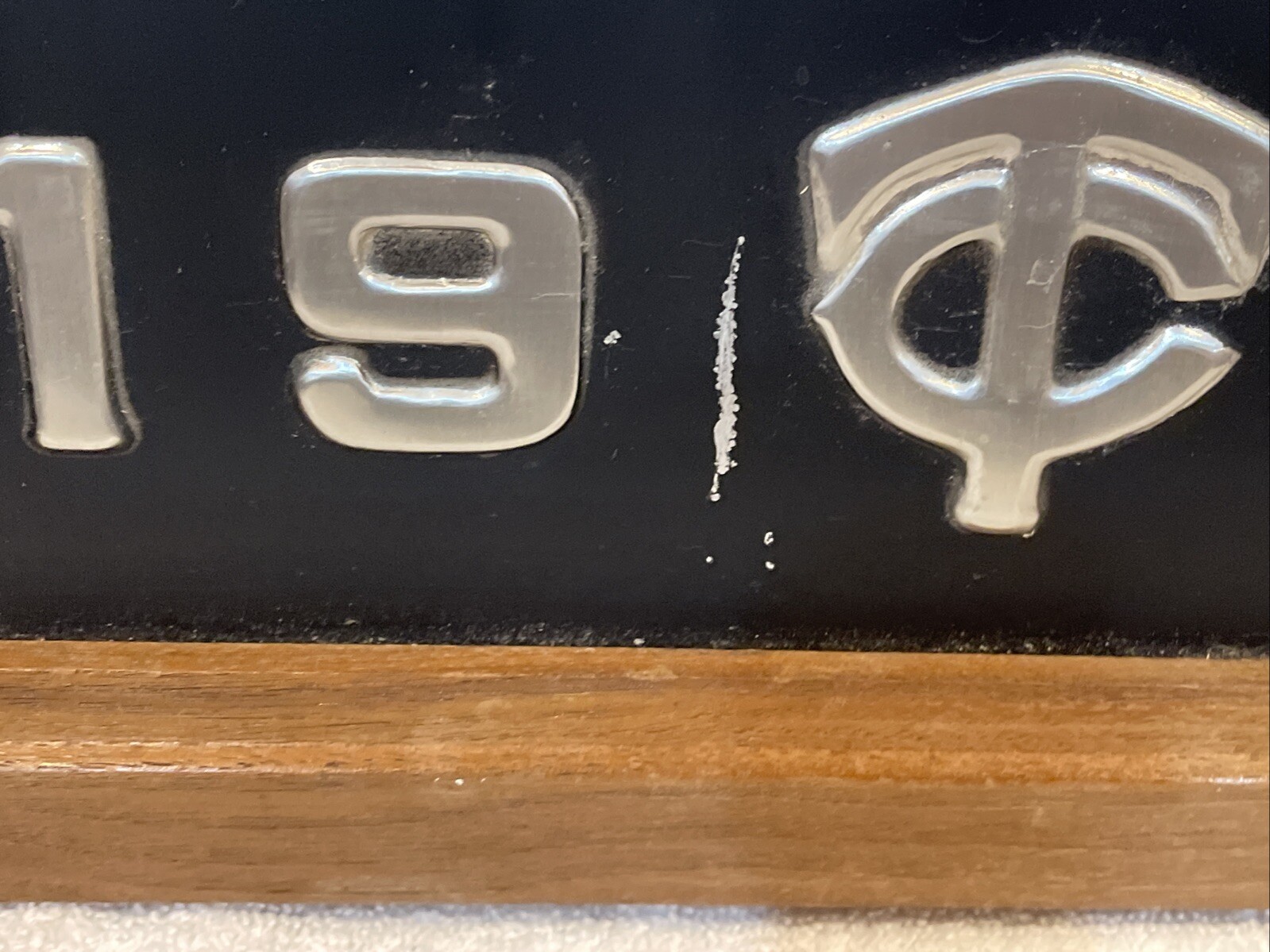 ULTRA RARE Minnesota Twins 1965 AL Champions SILVER Acrometal Plaque WOW-AWESOME