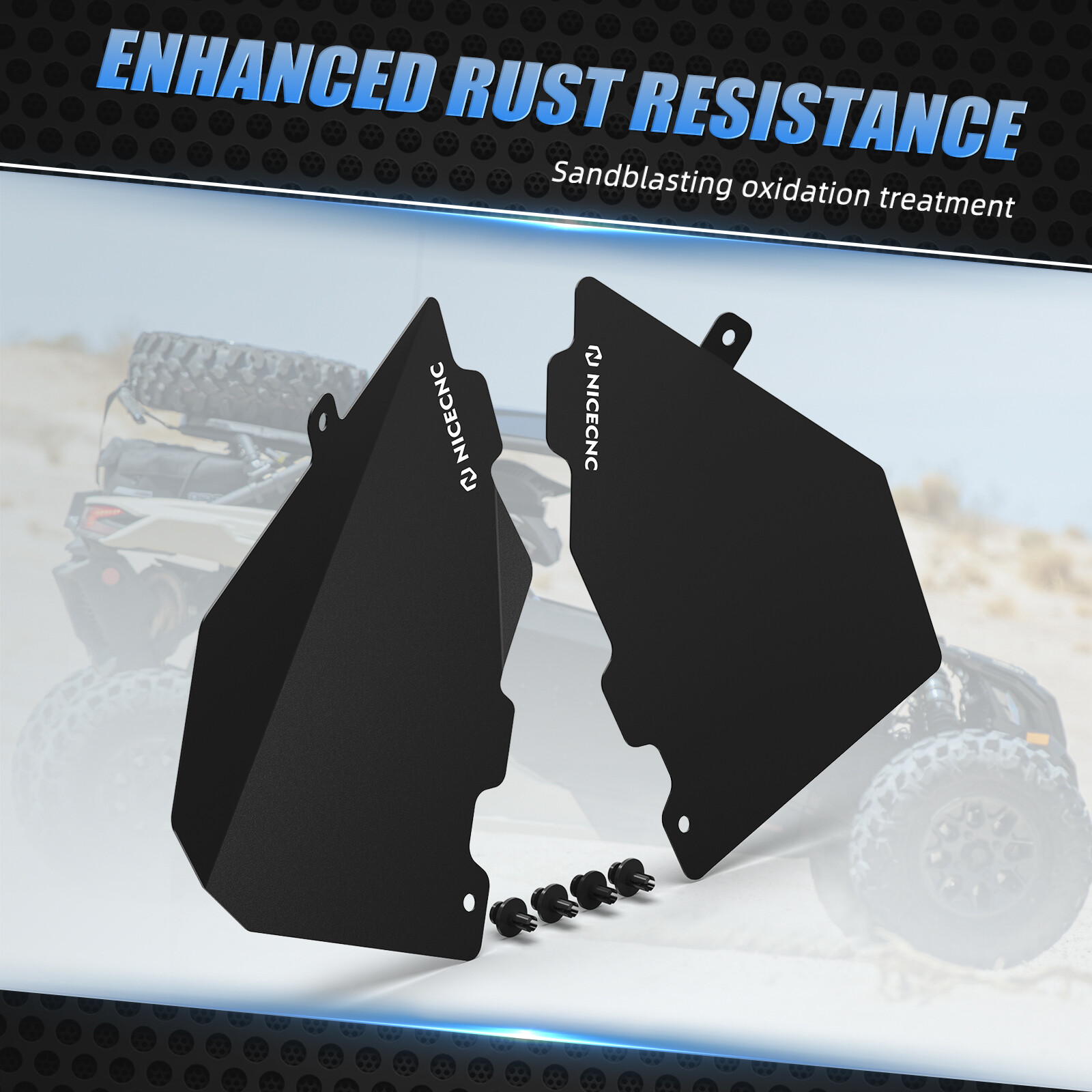 For Can-Am Maverick X3 Turbo Glove Box Panels Aluminium Alloy 2017-2021 1PAIR