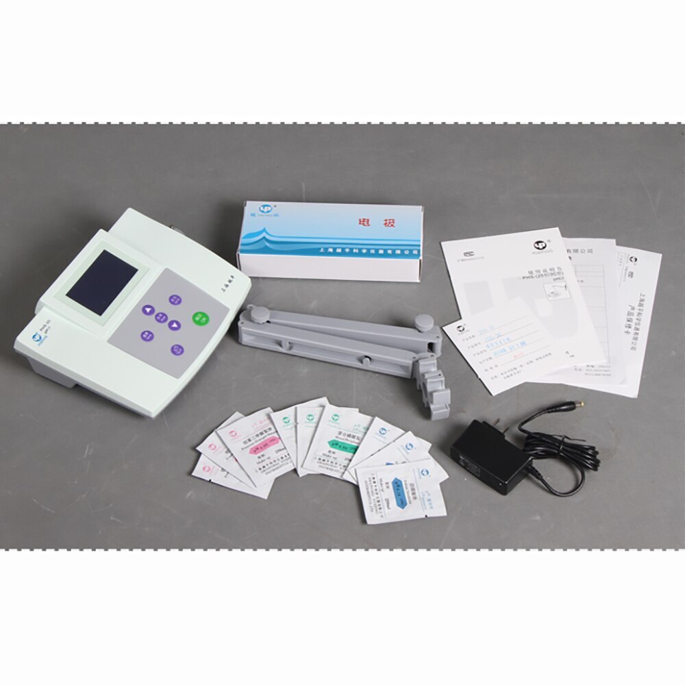 220V Acidity Meter Water Quality PH Meter Detector PHS-25 With E-201-C Electrode