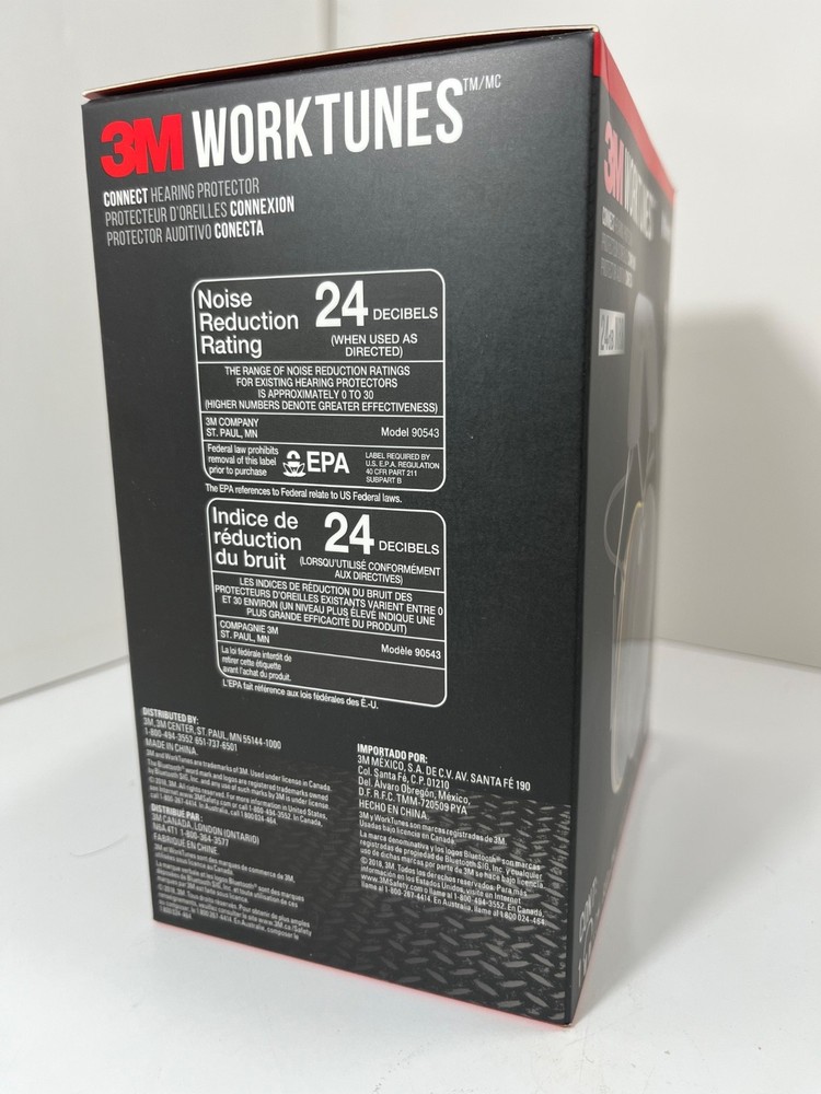 3M Pro Worktunes Wireless Hearing Protector Bluetooth - 90543 - NEW in Box