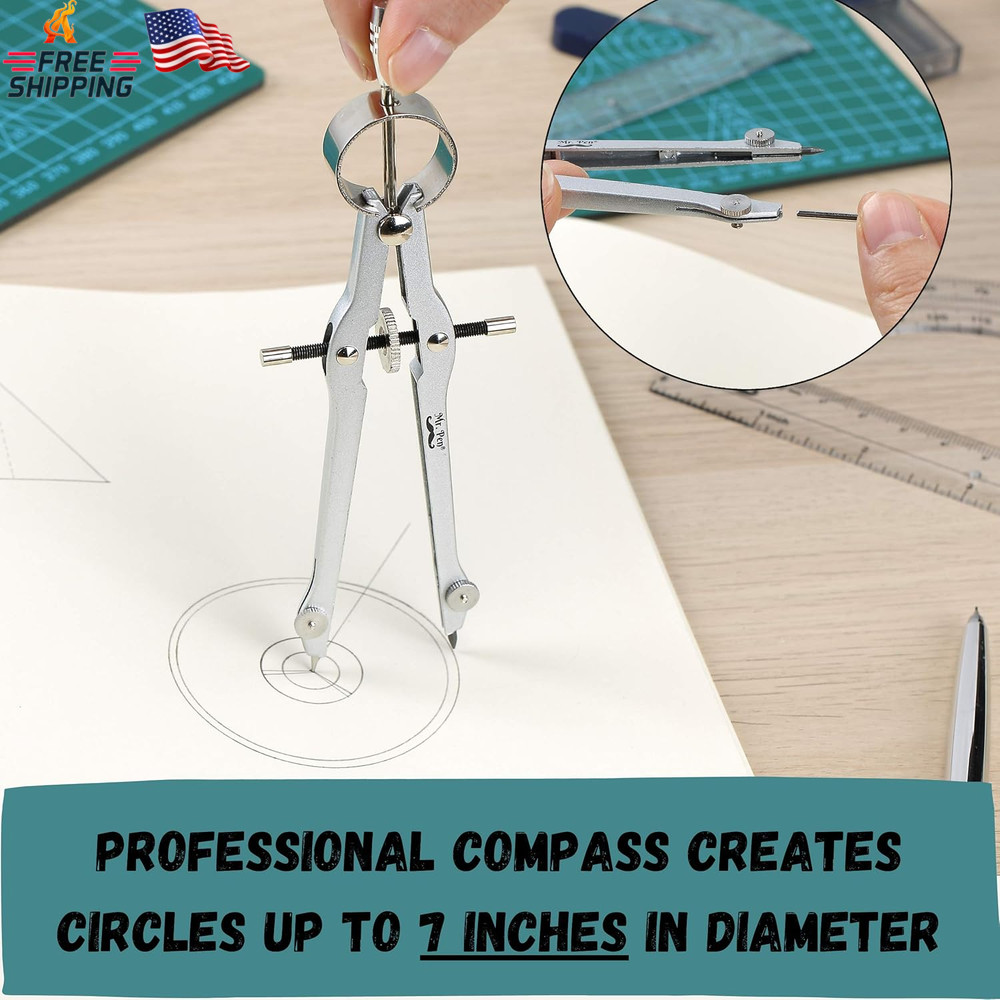 Mr. Pen- Protractor and Compass Set, Compass Protractor Set, Protractor, Compass