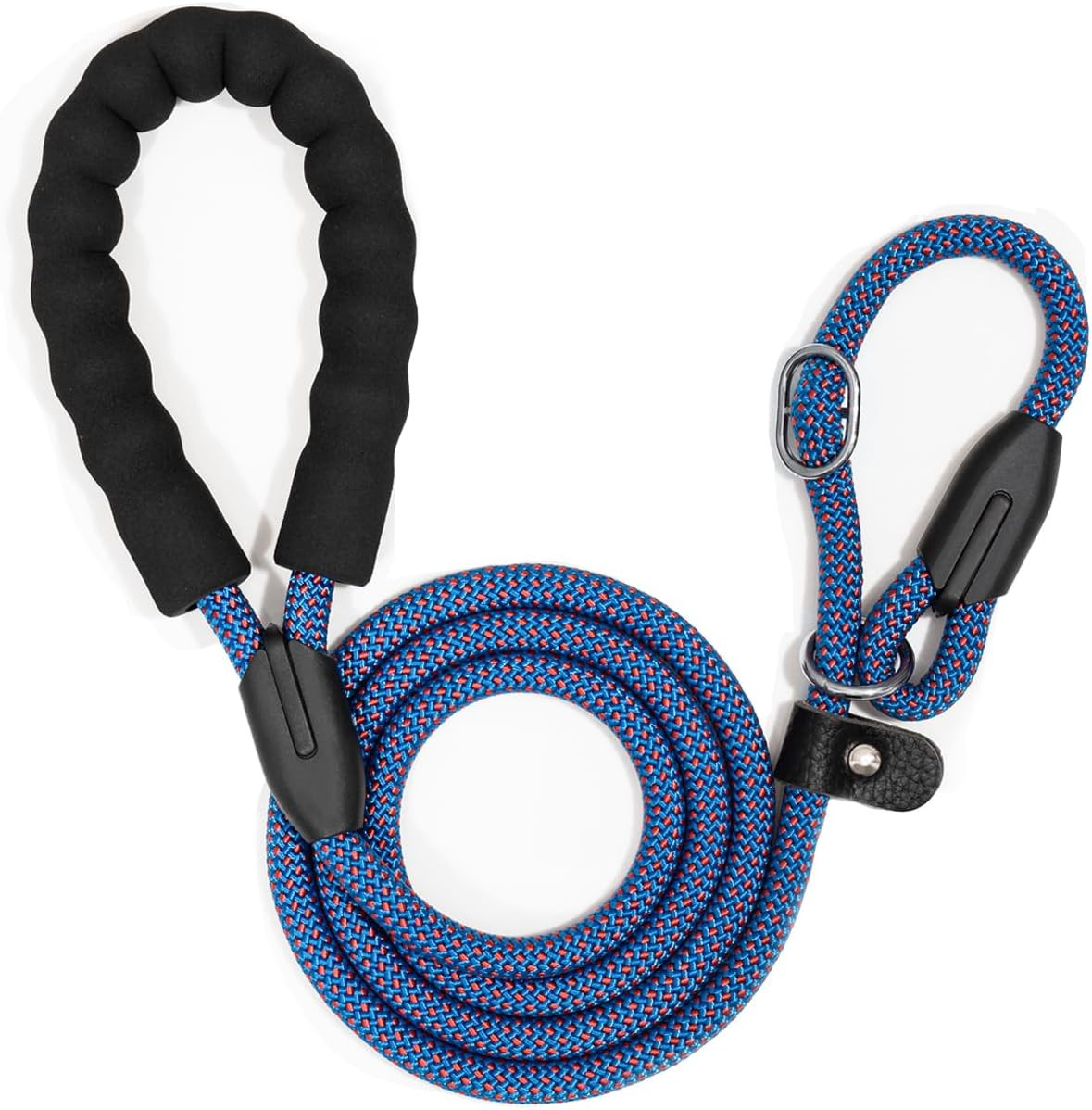 Dog Training Slip Leash No Pull Reflective Rope Lead 6ft 1/2in Red For Big Dogs!