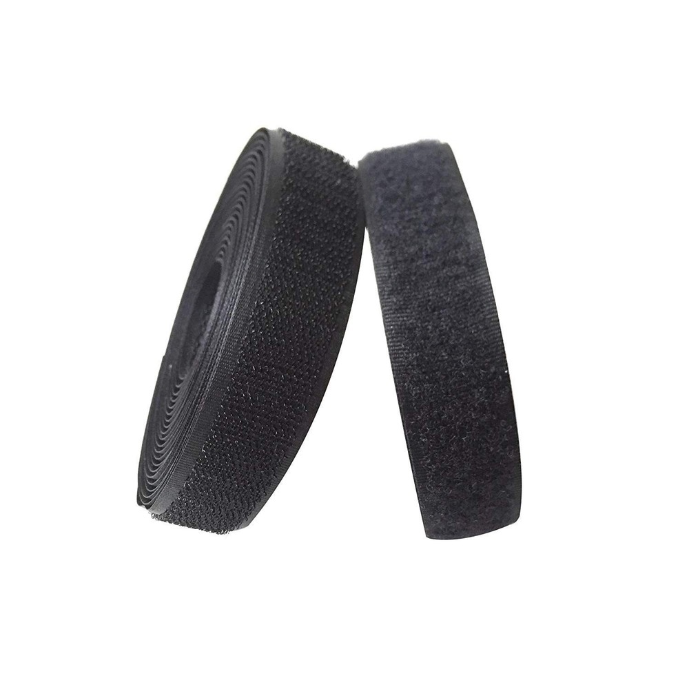 1 inches Width (25mm) 5 Yards Sew on Hook and Loop Strips,Interlocking Tape, ...