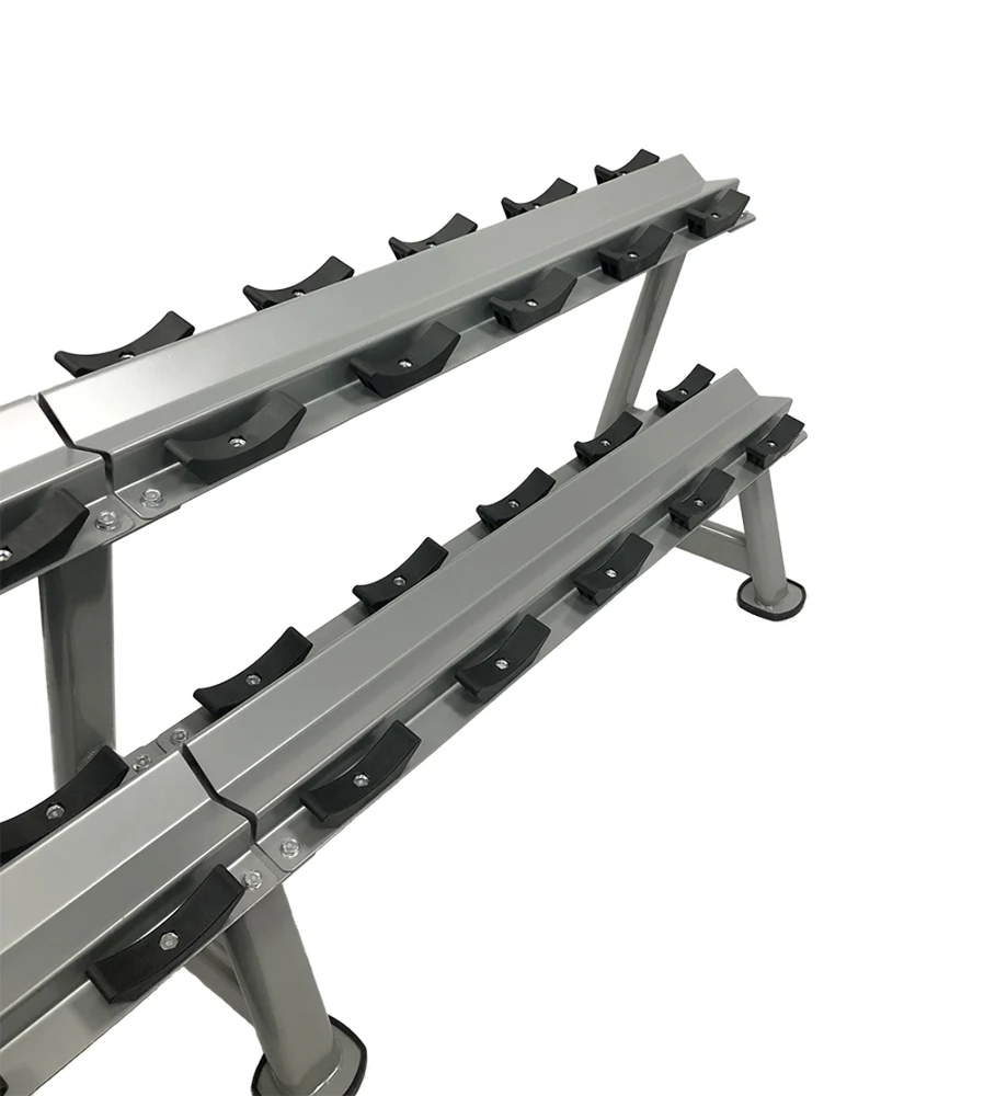 Two Tier 10 Pair Dumbbell Rack