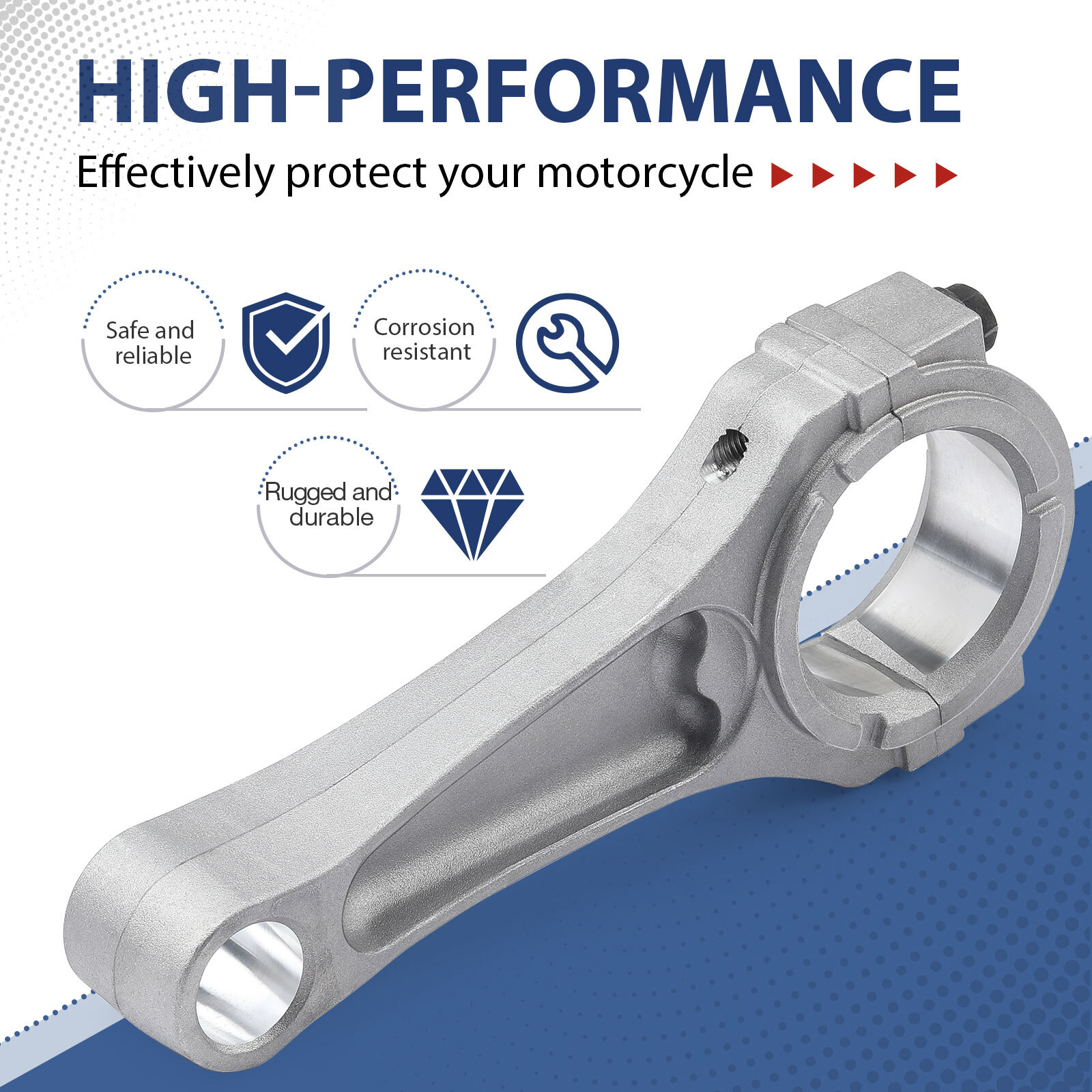 Crankshaft Connecting Rod Assembly for Kawasaki Mule 600 610 SX KAF400 2005-2024