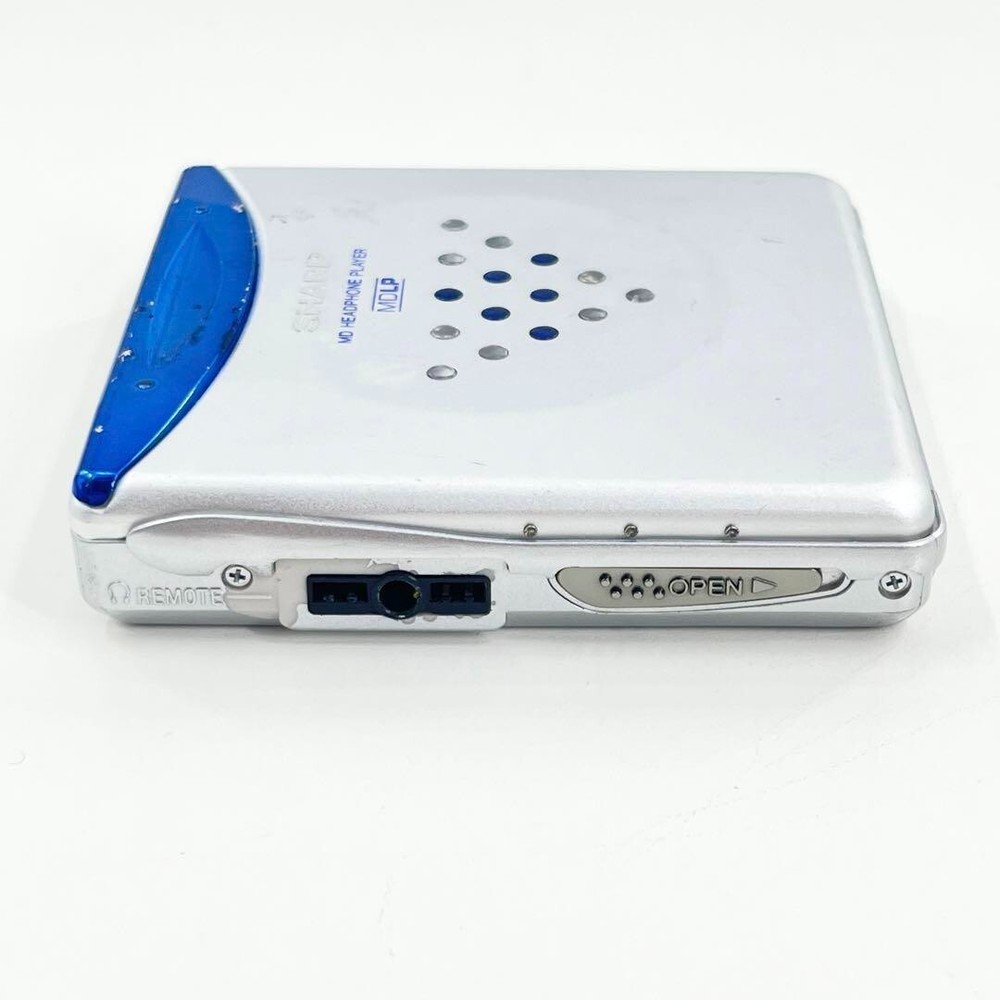 Sharp MD-ST70 Portable Mini Disc Player Blue Good