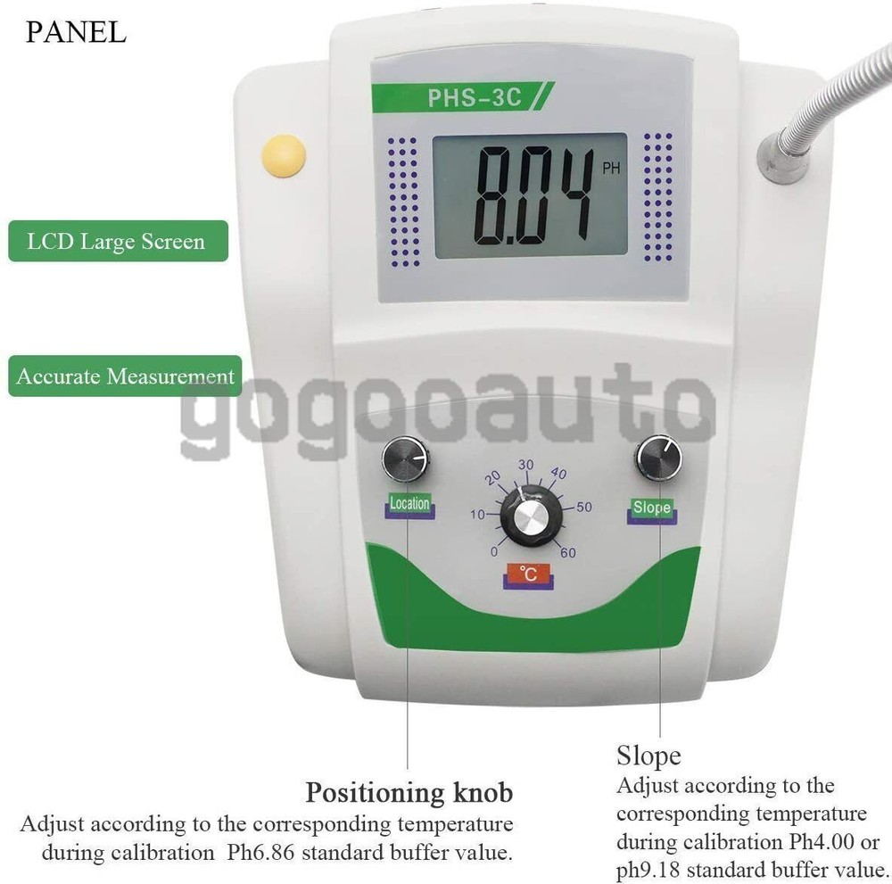 Benchtop Lab pH Meter mV Tester PHS Digital Acidity Meter Instrument 0-14.00pH