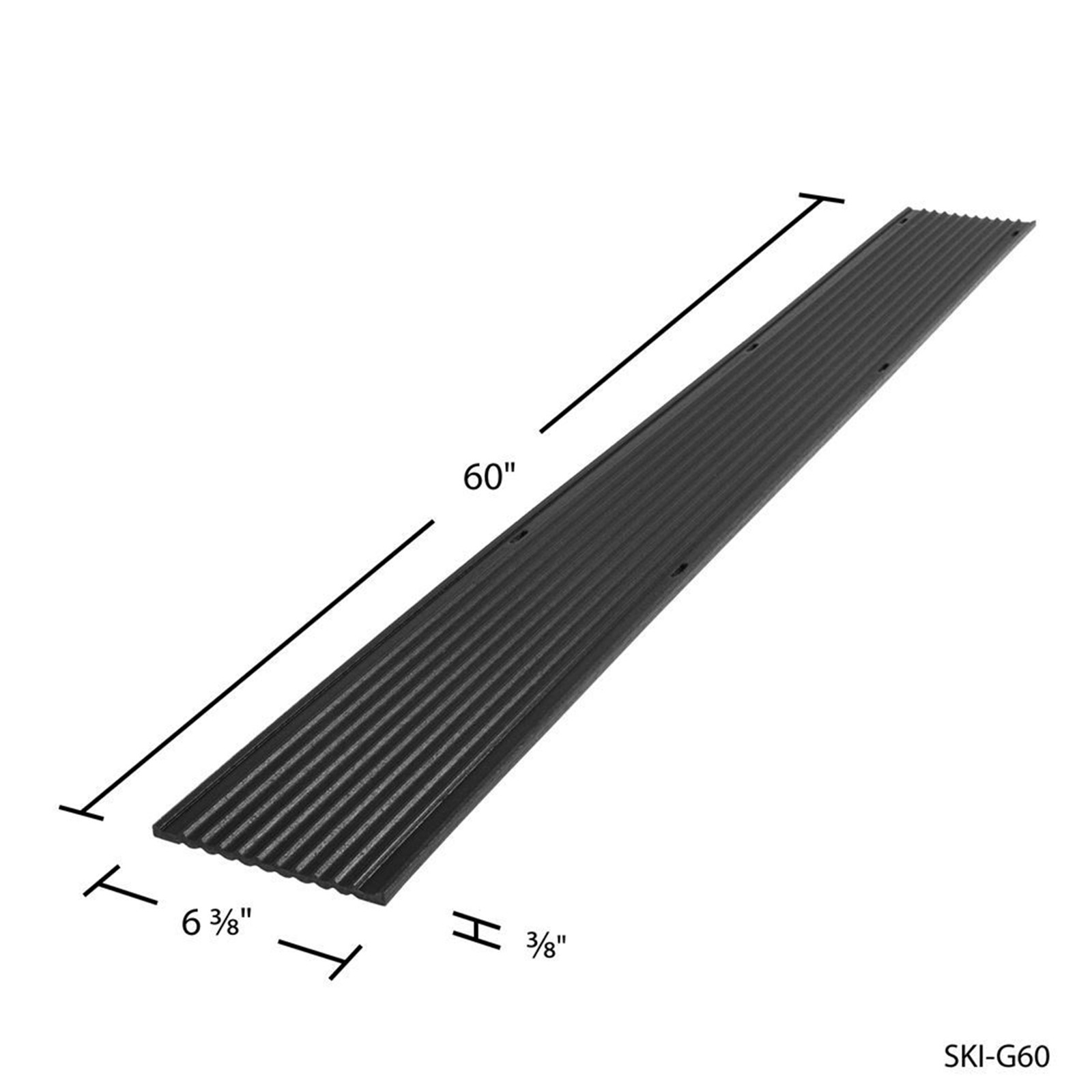 Black Ice 8pk 5ft Snowmobile Trailer Ski Guides for Friction-Free (Open Box)