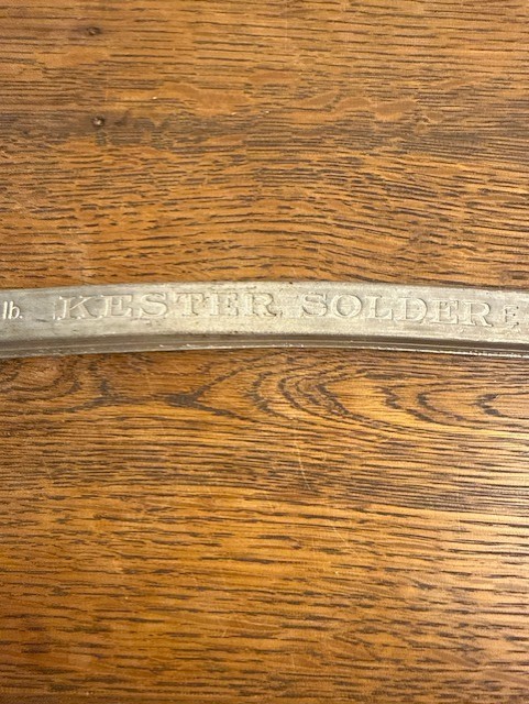 Kester Solder Bar 1 lb Sb-5 Solid Solder Ingot Electronics Metalworking