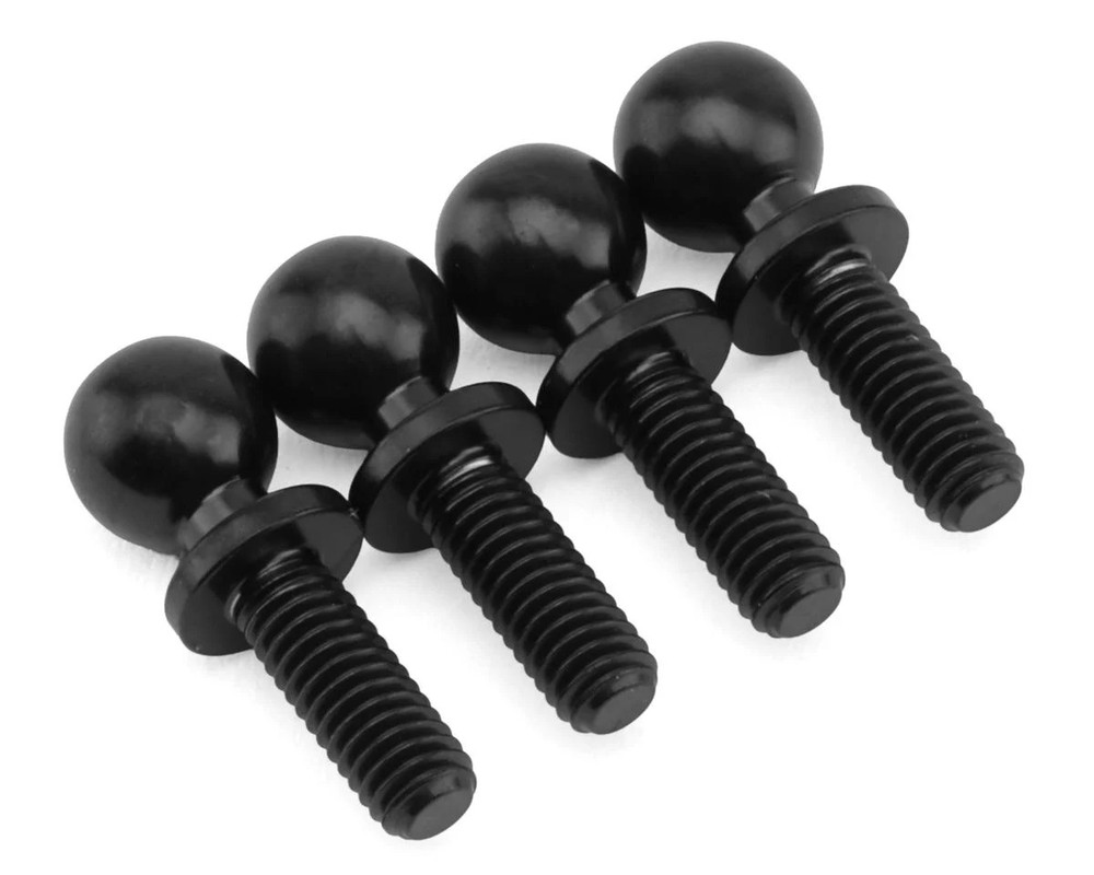 JConcepts 5.5mm Revolved Titanium Ball Studs (Black) (4)