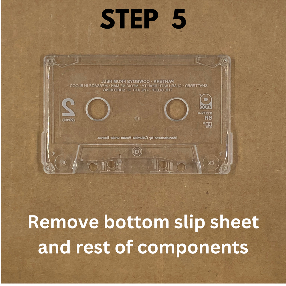 AUDIO CASSETTE TAPE REPLACEMENT COMPONENT KIT Pressure Pad Slip Sheets & Shield