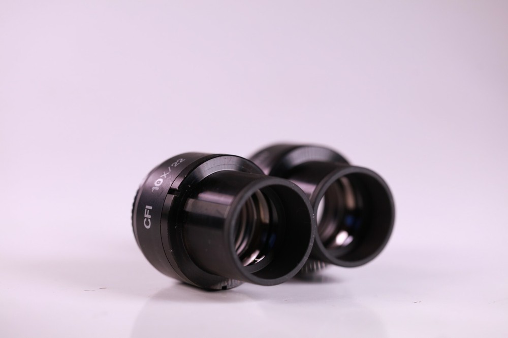 Pair Nikon 10x 22 CFI Microscope Eyepiece