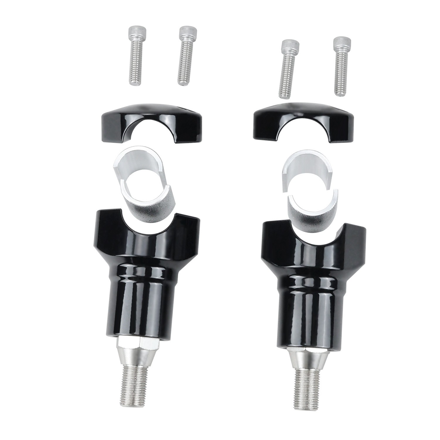 3.0” Black Handlebar Risers for Harley 1997-later Heritage Springer FXSTS FLSTSB