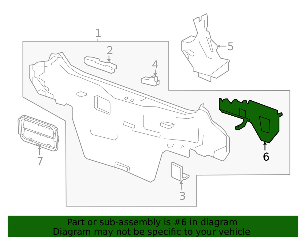 Genuine GM Rear End Panel Extension 95415866