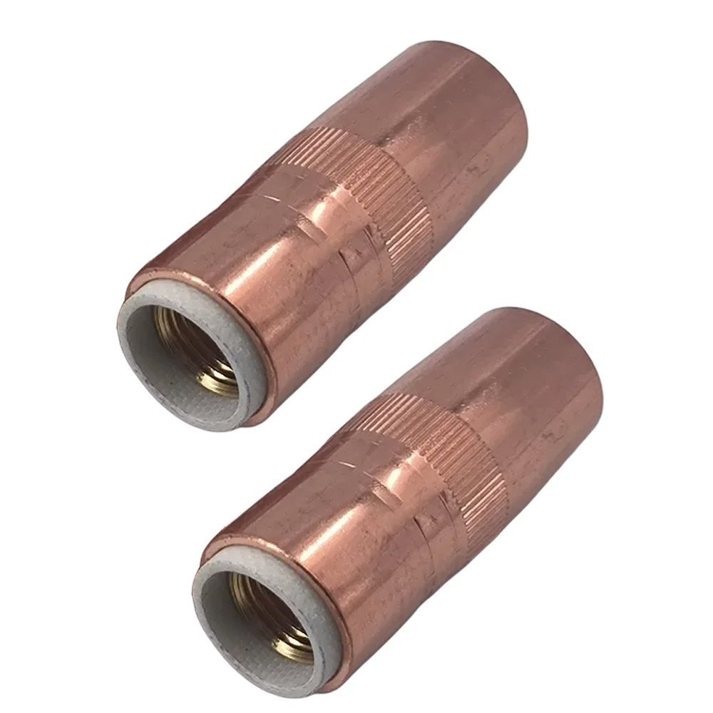 1/4 Tip Fluted Nozzle Copper Welding Accessories High Efficiency Nozzle