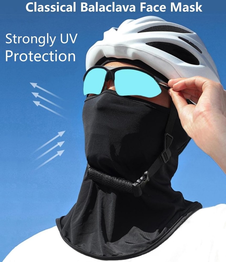 Balaclava Ski Mask Head Full Face Windproof One Size-Medium, Black