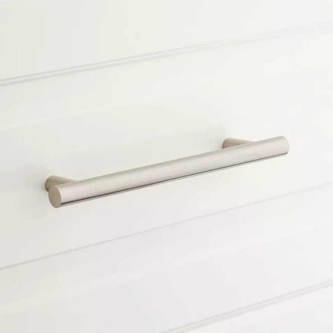 6" Avignon Solid Brass Cabinet Pull - Satin Nickel