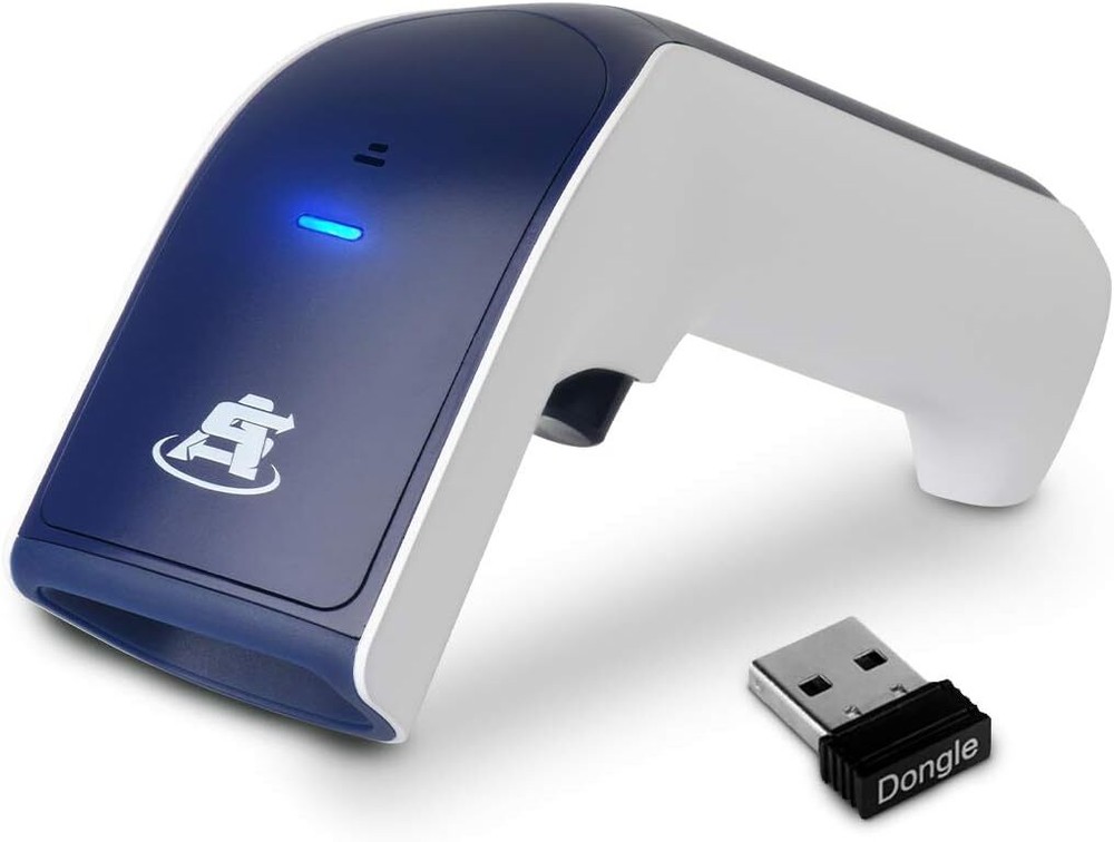 Wireless, Rechargeable Bluetooth 3-in-1 Handheld Barcode Scanner USB Barcode/QR