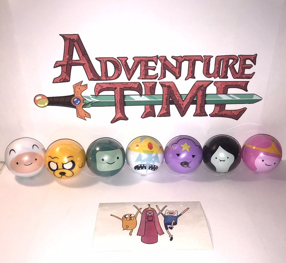 Adventure Time Buildable Ball Set of 7 Plus Tattoo!