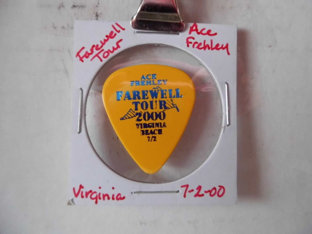 KISS "ACE FRAHLEY"~FAREWELL TOUR GUITAR PICK~7/2/00 (6/9)