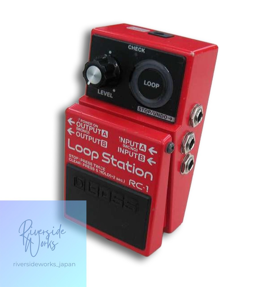 Boss RC-1 Loop Station Guitar Looper Pedal Red