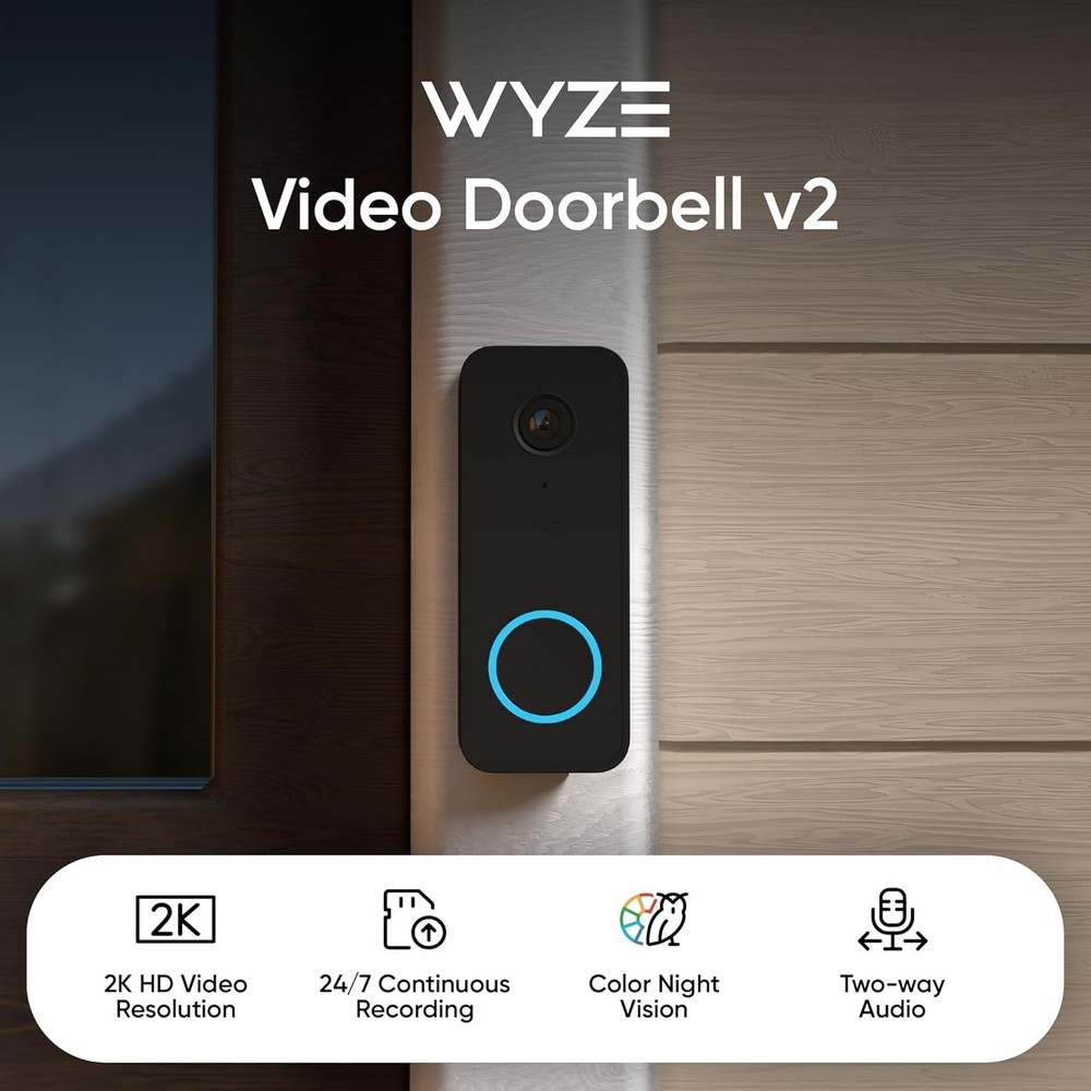 Smart 2-Way Audio Doorbell Camera Night Vision