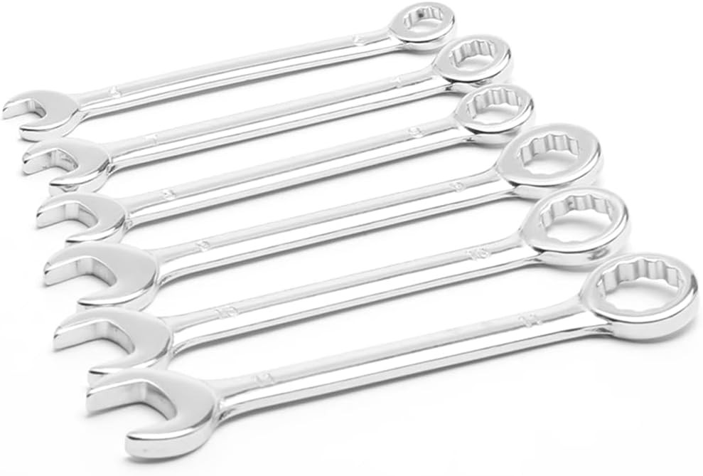 Mini Wrench Set Open End Combination Small Set, Silver