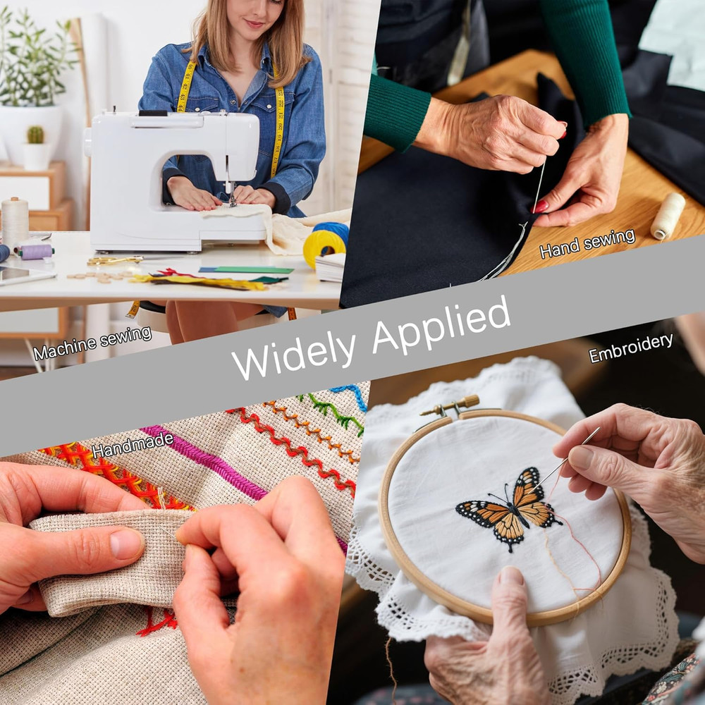 71pcs 25 Colors Bobbins Sewing Threads Kit, 400 Yards Polyester Thread Spools Pr