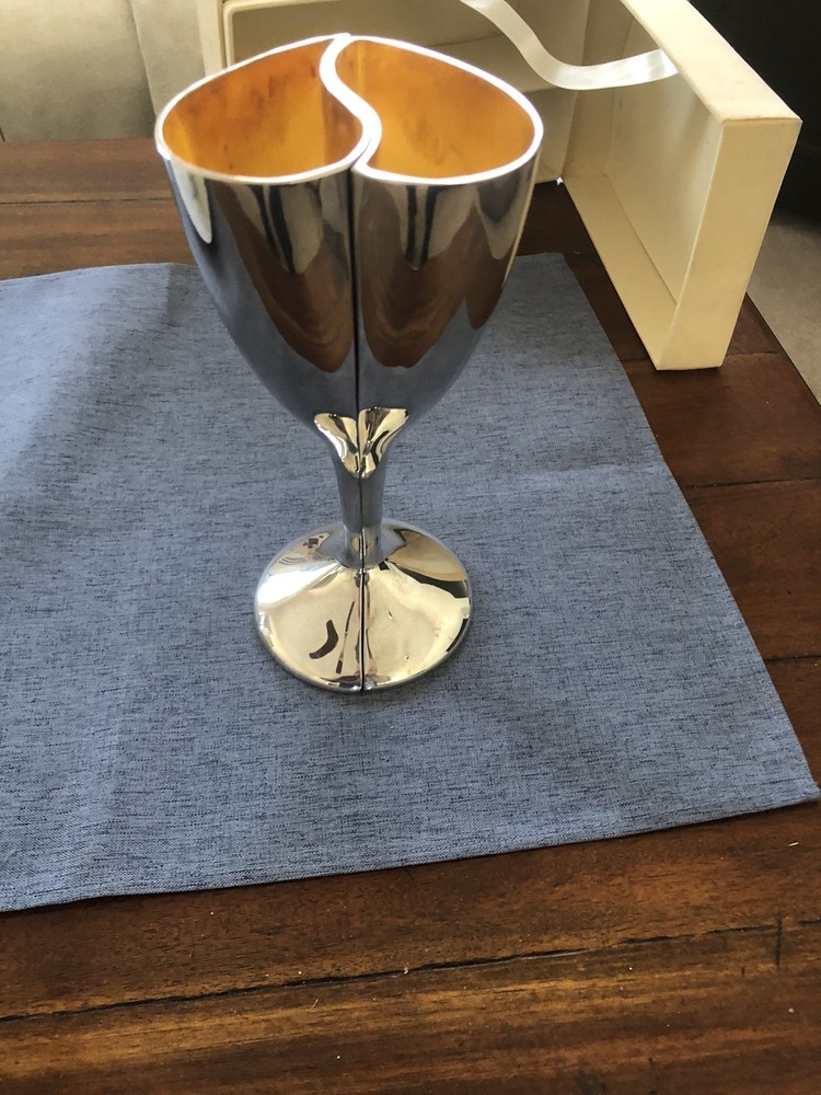 Lenox Silver Plated Toast/Wedding Collection Champagne Flutes In Box Unused