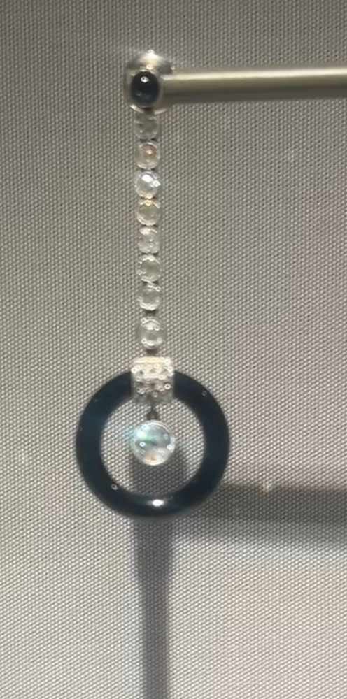 Feature a Important Circle Design White CZ Drop Dangle Fine Earrings 935 Silver