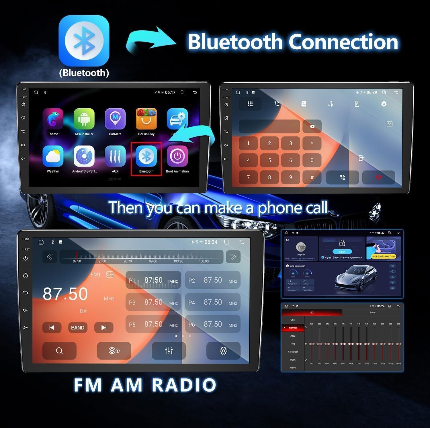 For Lincoln Town Car 2003-2011 Carplay Android 14 Car Stereo Radio GPS NAVI WiFi