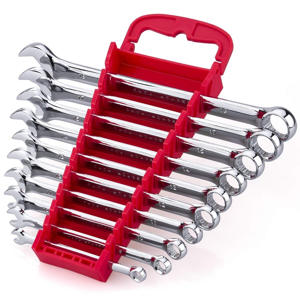 10 PCS Metric Combination Wrench Set 619mm Long Pattern Chrome Vanadium